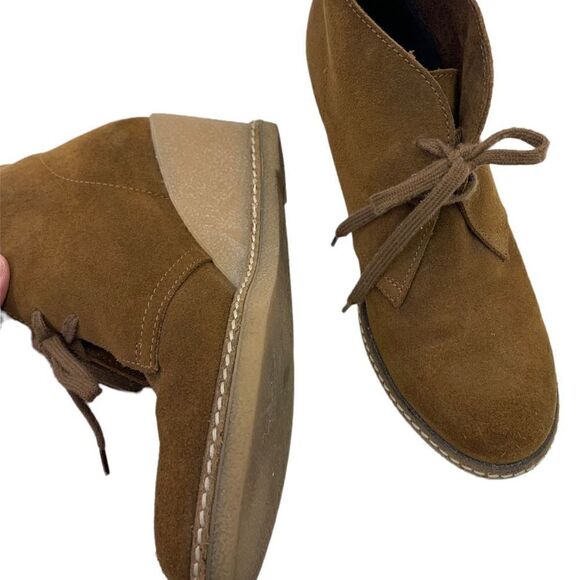 J Crew Brown Suede MacAlister Wedge Shoes Size 7 - Picture 3 of 7